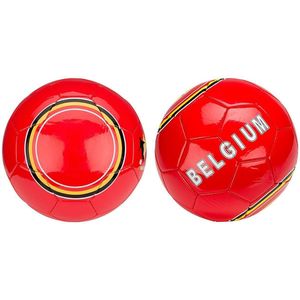 Avento Voetbal Glossy - Euro Triumph - Rood/Geel - maat 5
