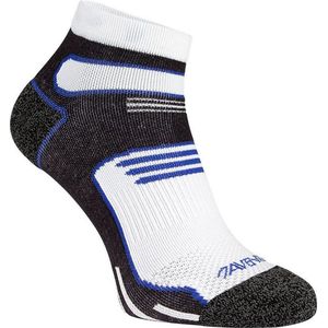 Avento - Sport Enkelsokken - Wit/Kobalt - 2-Pack