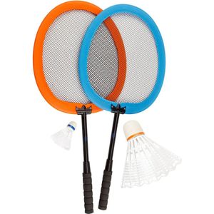 Get & Go Badminton Set - XXL - Blauw/Oranje