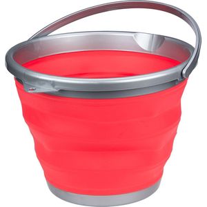 Abbey Camp Emmer Opvouwbaar - 15 Liter - Koraal/Grijs