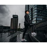 Avento - Runningbroek - Zwart/Zilver - Reflective Stripe