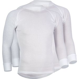 Avento Thermoshirt Lange Mouw - Heren - 2-Pack - Wit