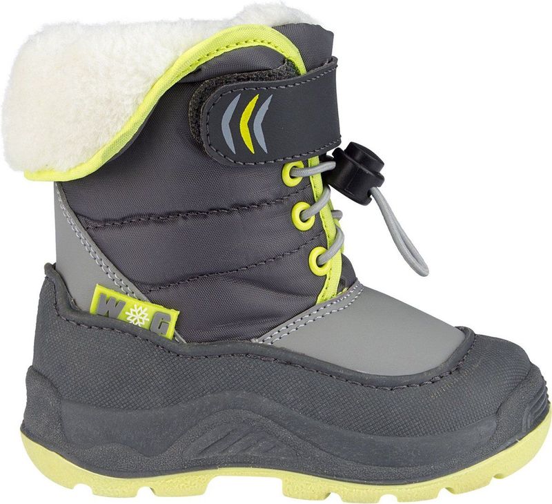 Winter-grip Snowboots Jr - Hoppin' Bieber - Antraciet Grijs Lichtgroen