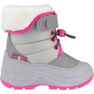 Winter-grip Snowboots Jr - Hoppin' Bieber - Lichtgrijs Grijs Roze