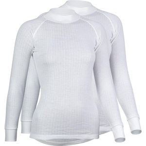 Avento Thermoshirt Lange Mouw Vrouwen - 2-Pack - Wit