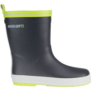 Snowboot Winter-Grip Junior Welly Antraciet Grijs Groen-Schoenmaat 26 - 27