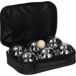 Get & Go Jeu de Boules Set V - 6 Ballen - Chroom