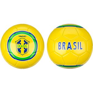 Avento Voetbal Glossy - World Soccer - Geel/Groen - Maat 5