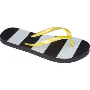 Waimea Teenslippers - Waikiki Beach - Zwart/Geel 31