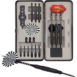 Abbey Darts Dart Set - Steel Tip/Soft Tip - Zwart - 21