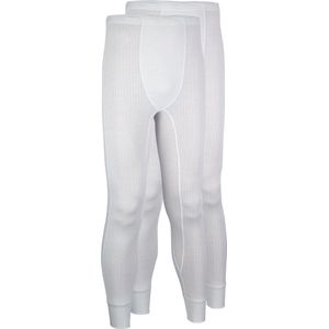 Avento Thermobroek - Mannen - 2-Pack - Wit - Maat M