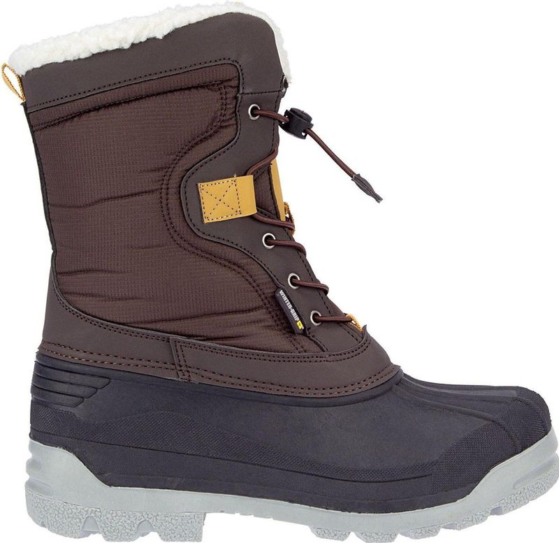 Winter-grip Snowboots Sr - Canadian Explorer II - Bruin Antraciet Okergeel