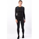 Avento Thermobroek Superior - Vrouwen - Zwart/Aqua