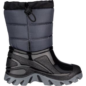 Snowboot Winter-Grip Junior Welly Walker Zwart Grijs-Schoenmaat 32 - 33