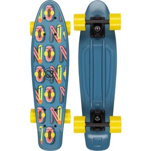 Nijdam FlipGrip Skateboard - Gamester - Blauw/Geel