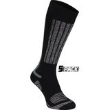 Starling - Whistler - Skikousen - Zwart/Grijs - 5 Pack