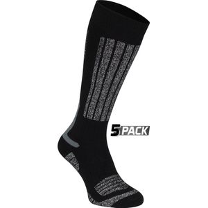 Starling - Whistler - Skikousen - Zwart/Grijs - 5 Pack