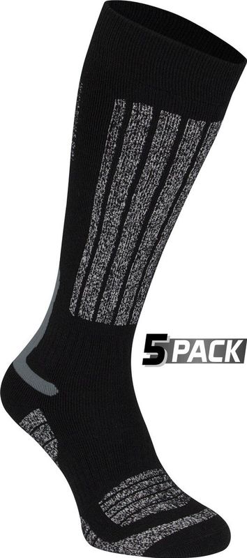 Starling - Whistler - Skikousen - Zwart/Grijs - 5 Pack