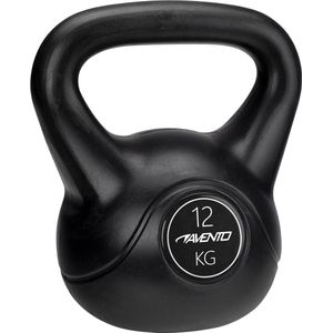 Avento Kettlebell - 12 kg - Zwart