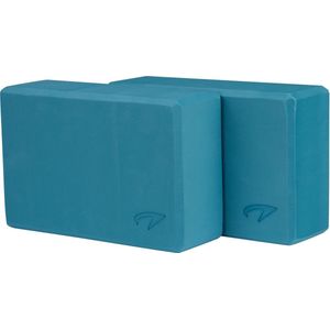 Avento Yoga Blok Set van 2 - Foam - Blauw