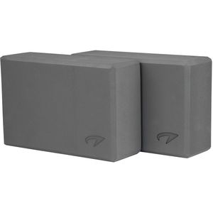 Avento Yoga Blok Set van 2 - Foam - Grijs