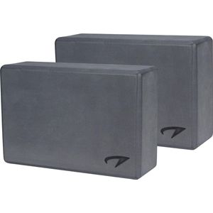 Avento Yoga Blok Set van 2 - Foam - Grijs