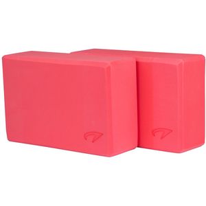 Avento Yoga Blok Set van 2 Foam Roze