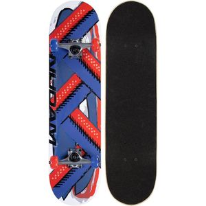 Nijdam Classic Skateboard - Omni Reverse - Rood/Blauw