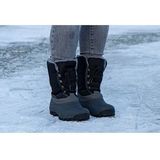 Winter-grip Snowboots - Frosty II - Teddy Voering - Zwart/Grijs - maat 38/39