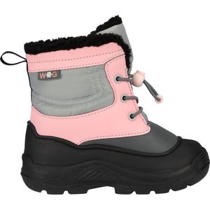 Winter-grip Snow Flake - Snowboots Junior Teddy - Zwart Roze