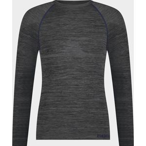 Poederbaas - Superior Thermal Shirt - Ondershirt - Zwart Grijs - Polyester/Polyamide/Elastaan