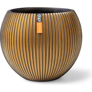 Capi Europe - Nature Groove - Vaas Bol - Zwart/Goud - Handgemaakt