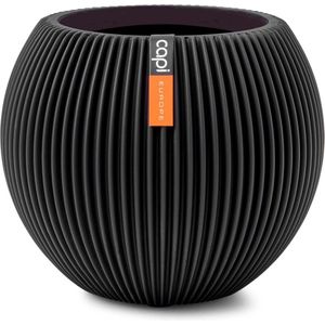 Capi Europe Bloempot binnen Groove zwart Ø 21 H 18,5 cm
