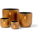 Capi Europe - Mix doos Pot bol Retro goud - Goud - Bloempotten voor binnen - 5 jaar garantie - Cadeauset