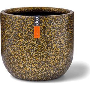 Capi Europe - Bloempot bol Terrazzo Gold - 14x13 - Goud - Opening Ø11.9 - Bloempot voor binnen - 5 jaar garantie - BTZG132