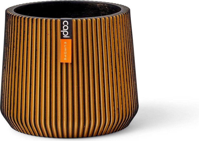 Sandbag groove d20h17cm zwart goud