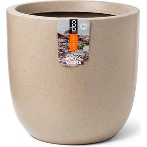 Capi Blumentopf Waste Smooth 35x34 cm Terrazzo Beige