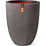 Capi Europe - Groove NL - Vaas Elegant Laag - Antraciet - 34x46 - Bloempot voor Binnen en Buiten