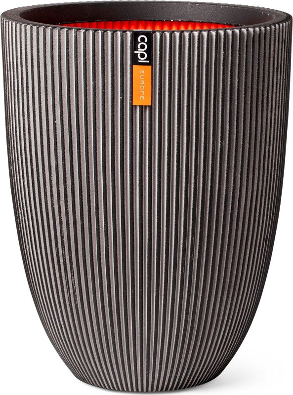 Capi Europe - Groove NL - Vaas Elegant Laag - Antraciet - 34x46 - Bloempot voor Binnen en Buiten