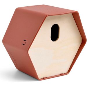 Capi Europe - Vogelhuisje ovaal Hive - 19x23x20 - Bruin - Capi Biodiversity Hive - AHBIB002