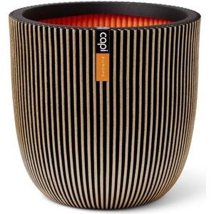 Capi Europe Bloempot binnen Groove zwart / goud Ø 35 H 34 cm