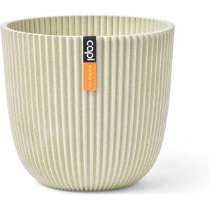 Capi Europe Bloempot binnen Groove Sawdust beige Ø 16,5 H 15 cm