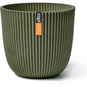 Pot bol groove 21x20 cm grass green - Capi Europe