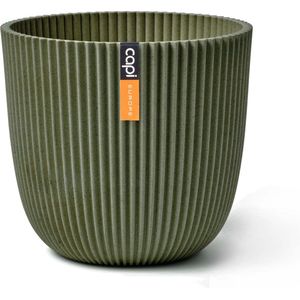 Capi Pot bol groove 21x20 - Gras Groen