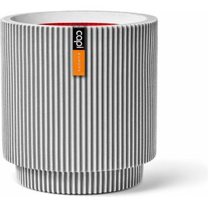 Capi Europe Bloempot buiten Groove wit Ø 35,6 H 38 cm