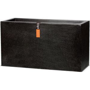 Capi Europe Plantenbak buiten Lux Terrazzo zwart 64 x 25 x 35 cm