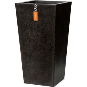 Capi Europe - Bloempot taps 24x24x46 - Zwart - Bloempot voor buiten - FIT911