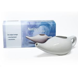 Ayurveda Health - Netipot - Aardewerk - Wit - 1 stuk