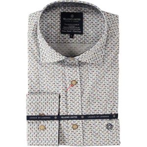 Fellows - Casual Heren Shirt - Lange Mouwen - 100% Katoen - Allover Print Vespa's