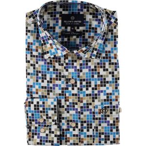 Fellows United Lange mouw Overhemd - 21.6533 Wit (Maat: XXXL)